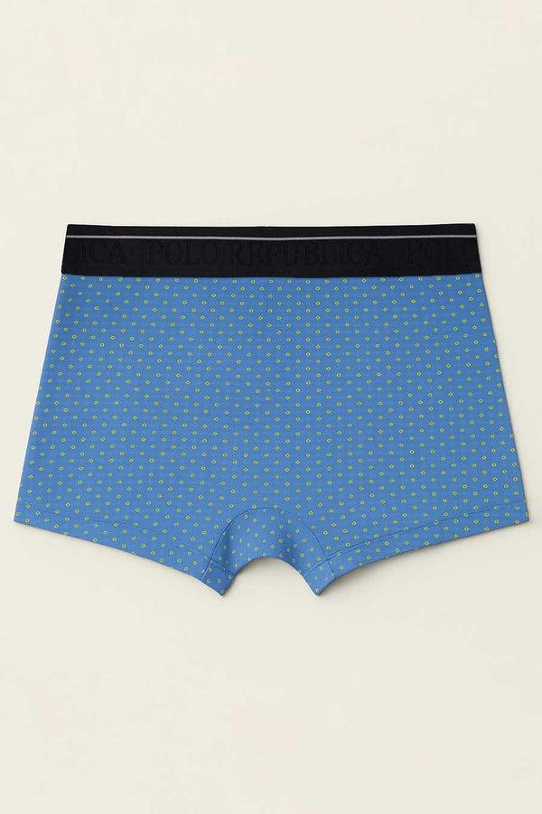 Elo Polo Republica Men's Printed Boxer Briefs Blue