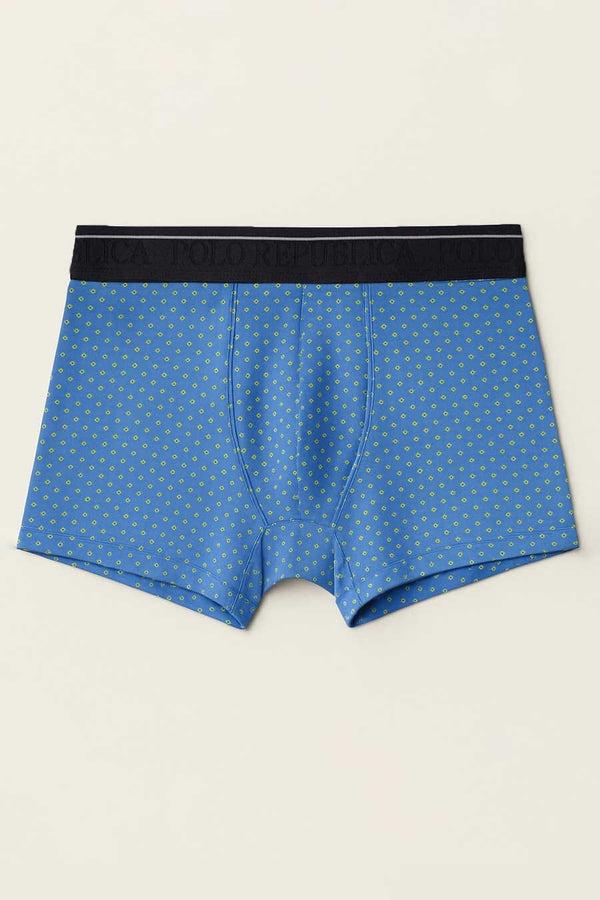 elo Polo Republica Men's Printed Boxer Briefs Blue