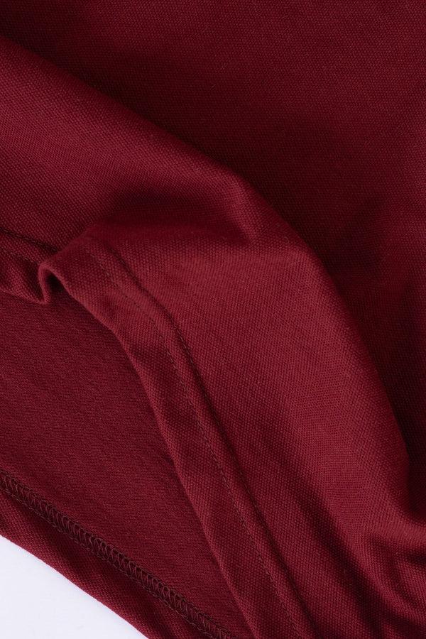 Elo Polo Republica Men's Zipper Polo Shirt Maroon