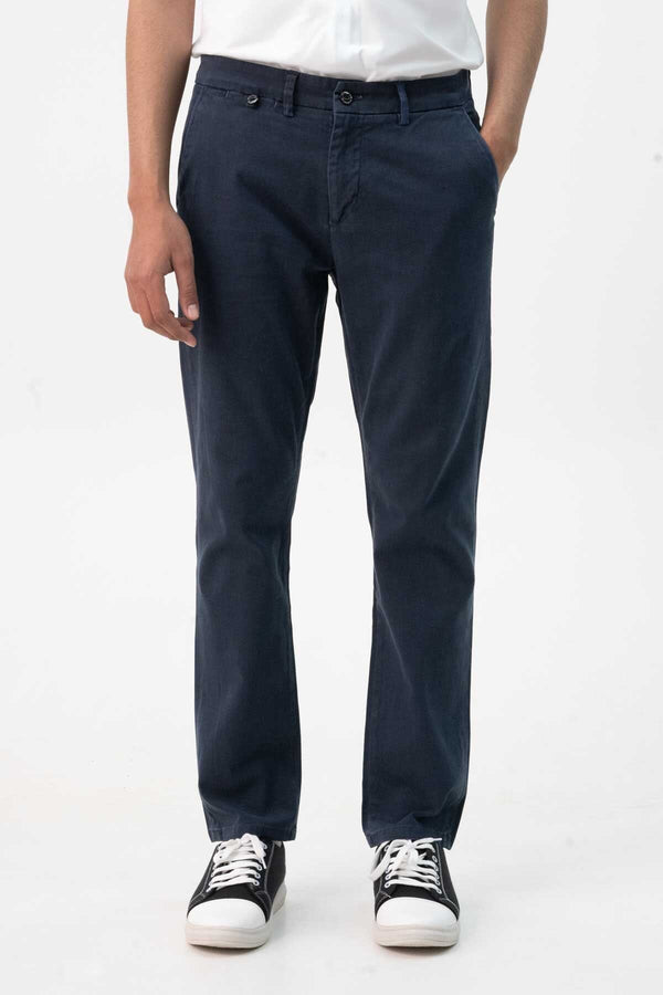 Elo R61 Men's Straight Fit Chino Pants Navy
