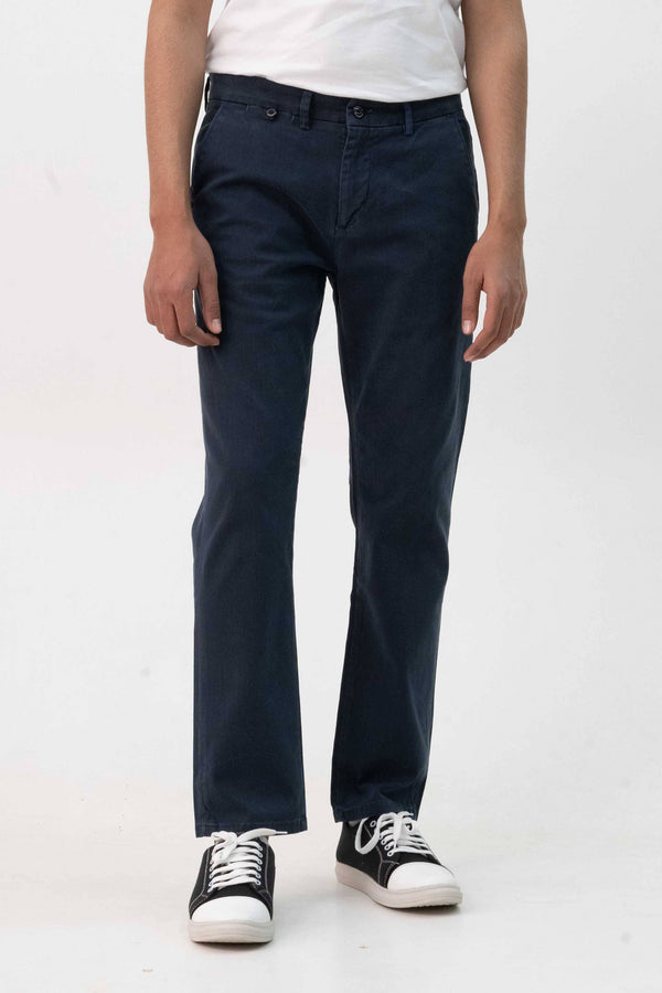 elo R61 Men's Straight Fit Chino Pants Navy