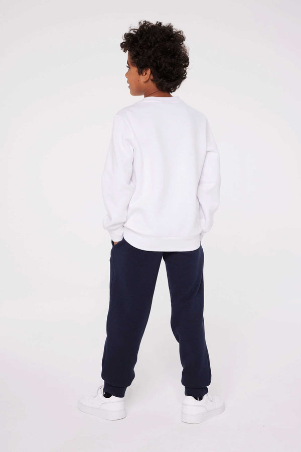 Elo Rabbit Skin Kid's Fleece Sweat Shirt White