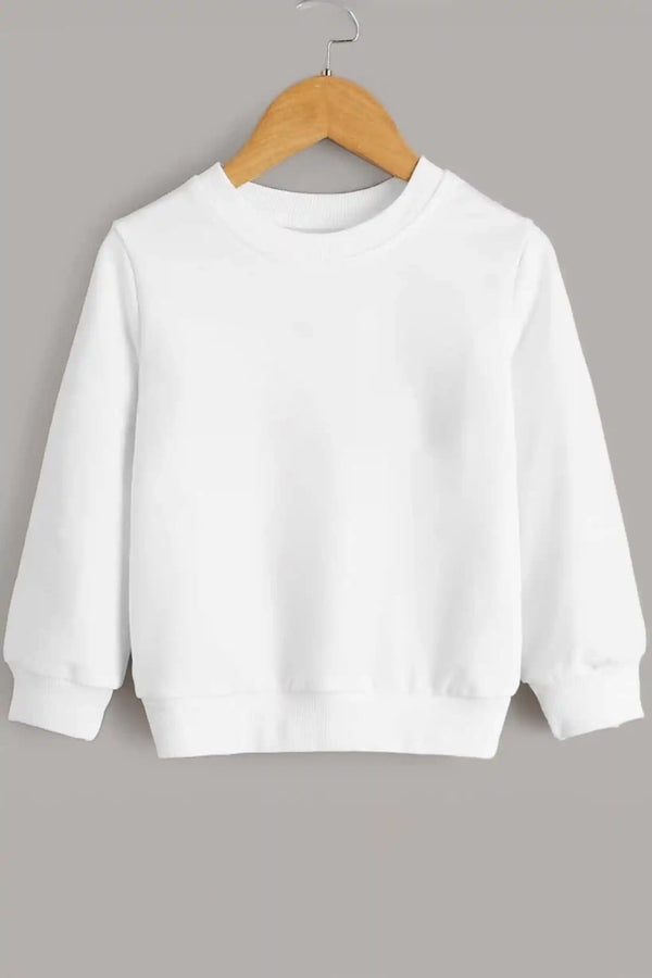 elo Rabbit Skin Kid's Fleece Sweat Shirt White