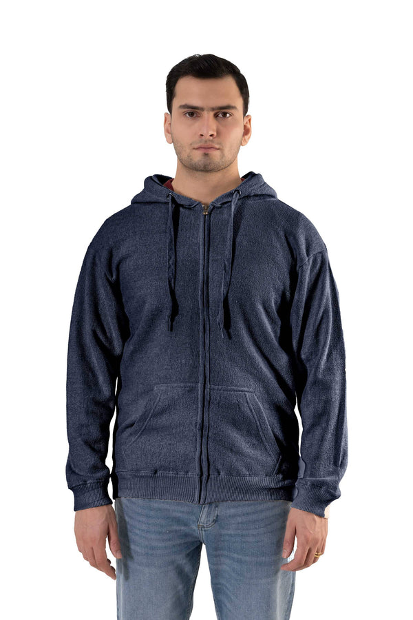 elo RGW Men's Fleece Zipper Hoodie Navy