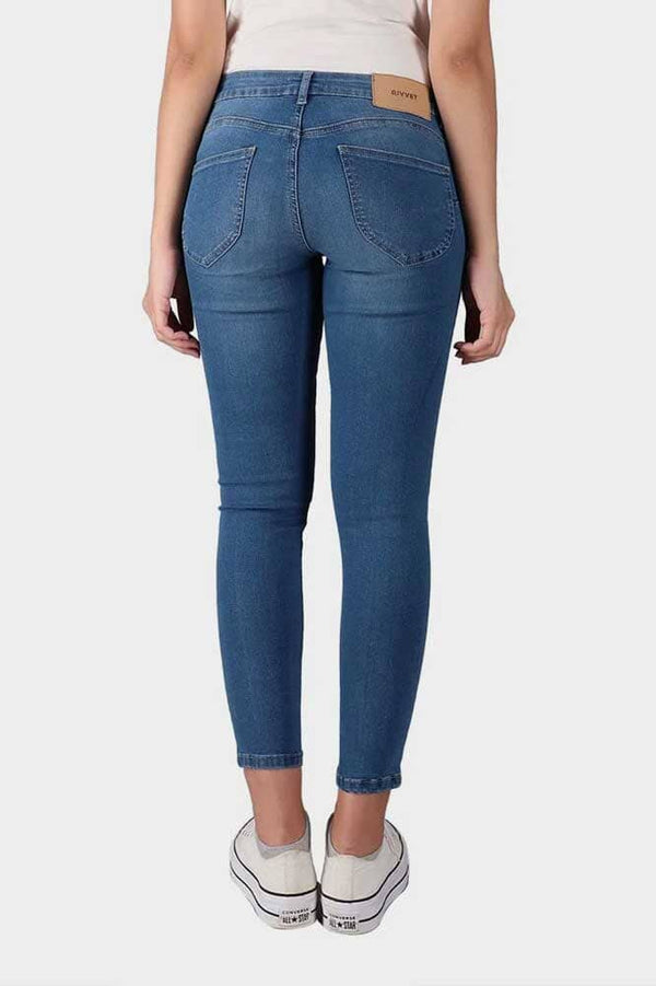 Elo Rivvet Women's Oviedo Skinny Fit Denim Blue