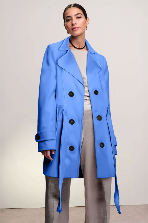 elo RSG Women's Fleece Long Coat Powder Blue