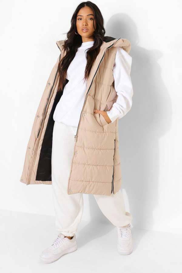elo RSG Women's Longline Padded Gilet Beige