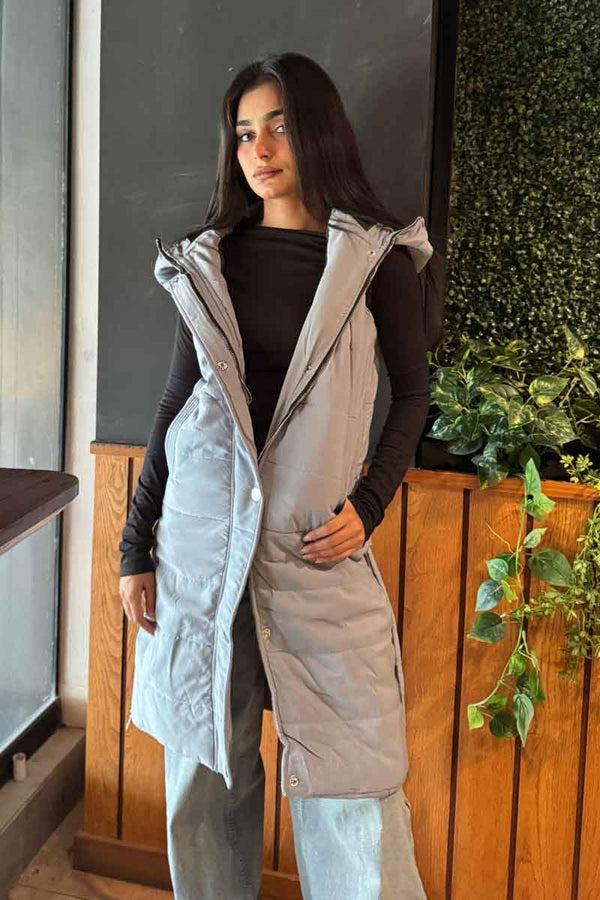 elo RSG Women's Longline Padded Gilet Grey