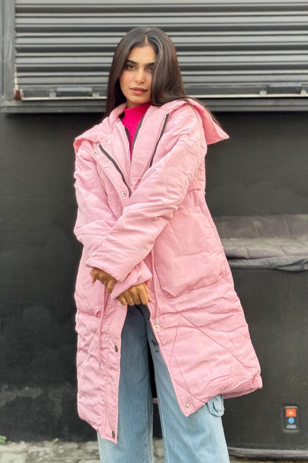 Elo RSG Women's Longline Puffer Jacket Beige