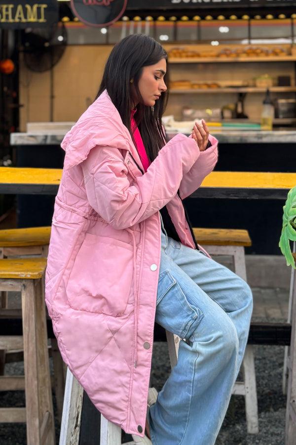 Elo RSG Women's Longline Puffer Jacket Beige