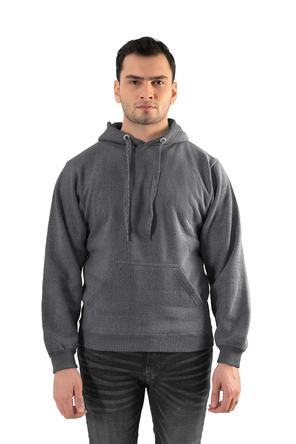 elo RW Men's Fleece Pullover Hoodie Black Marl