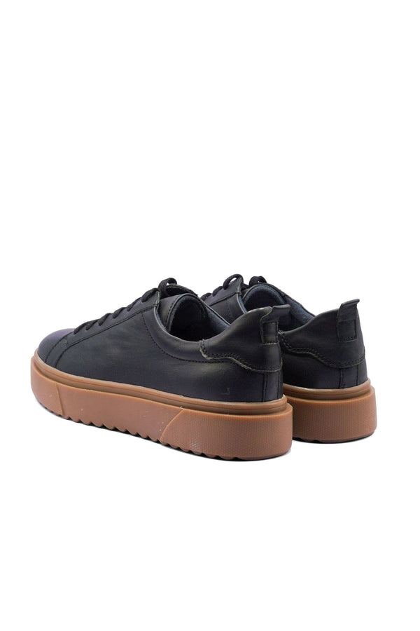 Elo S.Oliver Unisex Leather Low-Top Sneakers Black