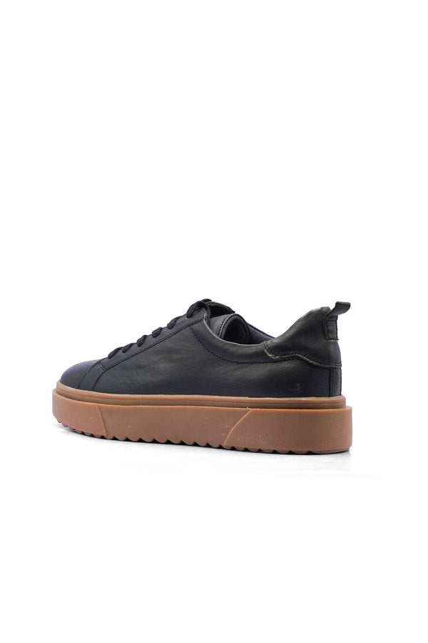 Elo S.Oliver Unisex Leather Low-Top Sneakers Black