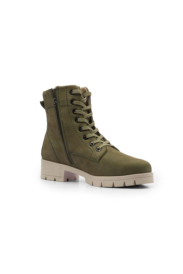 Elo S.Oliver Unisex Suede Leather Boots Olive