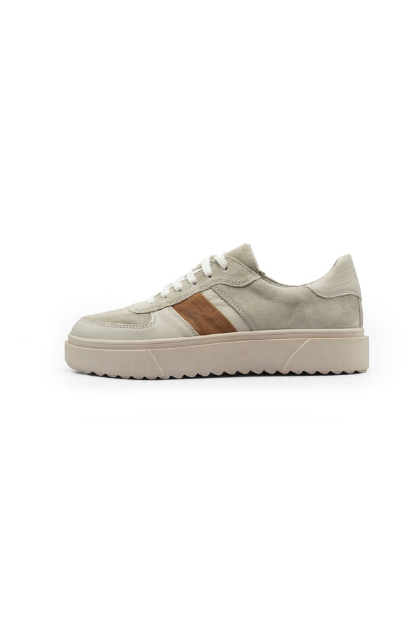 Elo S.Oliver Unisex Suede Leather Sneakers Beige