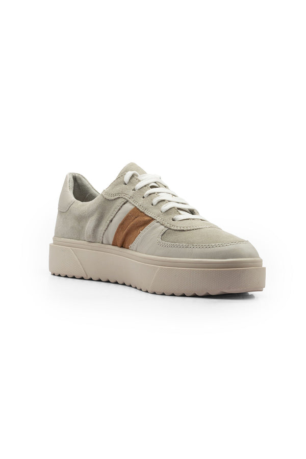 Elo S.Oliver Unisex Suede Leather Sneakers Beige