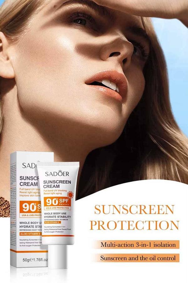 Elo Sadoer 90+SPF Sunscreen Cream - 50g