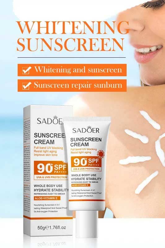 Elo Sadoer 90+SPF Sunscreen Cream - 50g