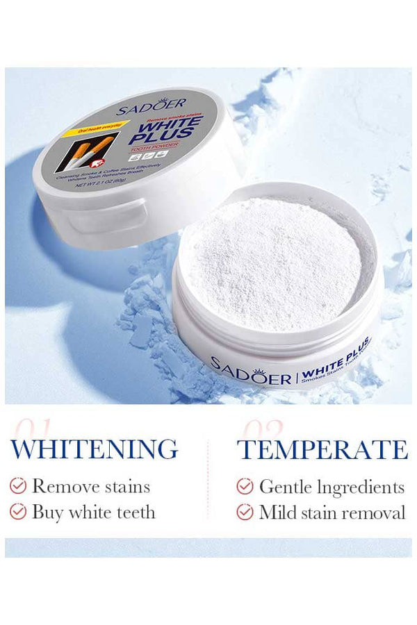 elo Sadoer White Plus Tooth Powder - 60g