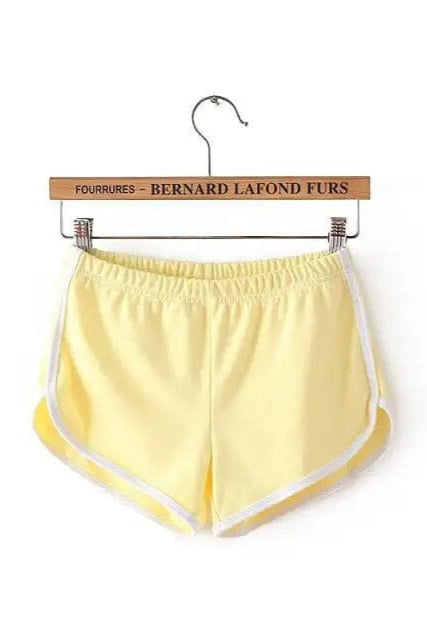 elo Sanderala Women's Solid Shorts Yellow