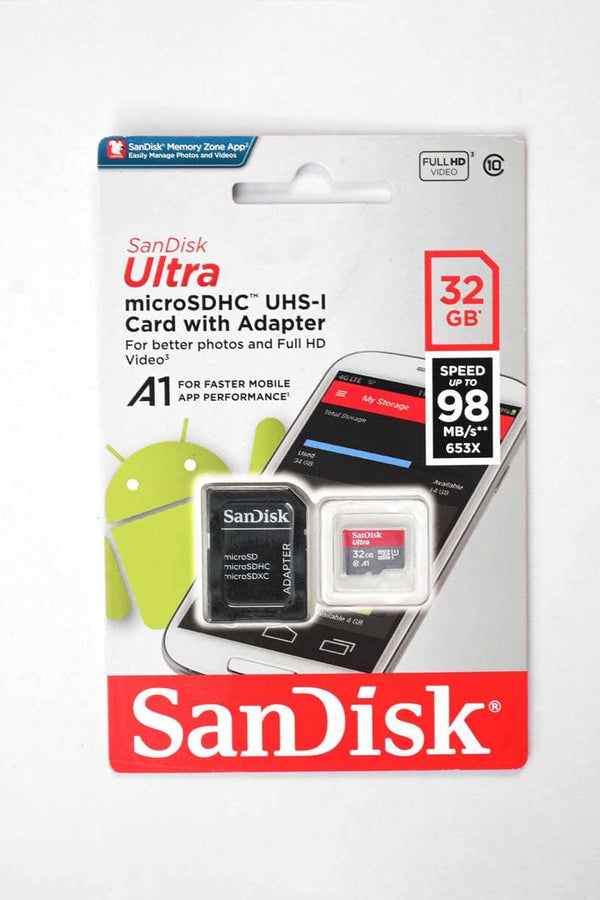 elo Sandisk UHS-1 Memory Card With Adapter- 32 GB