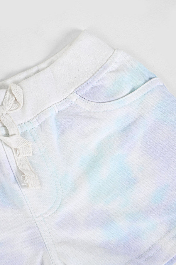 Elo SB Girl's Tie & Dye Terry Shorts White