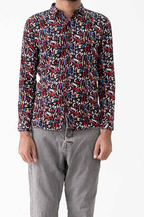 elo Scanners Elegant Men's Casual Shirt Black