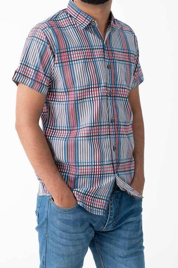 Elo Scanners Men's Plaid Casual Shirt