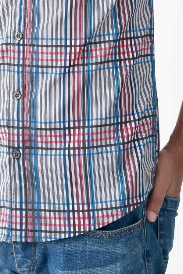 Elo Scanners Men's Plaid Casual Shirt