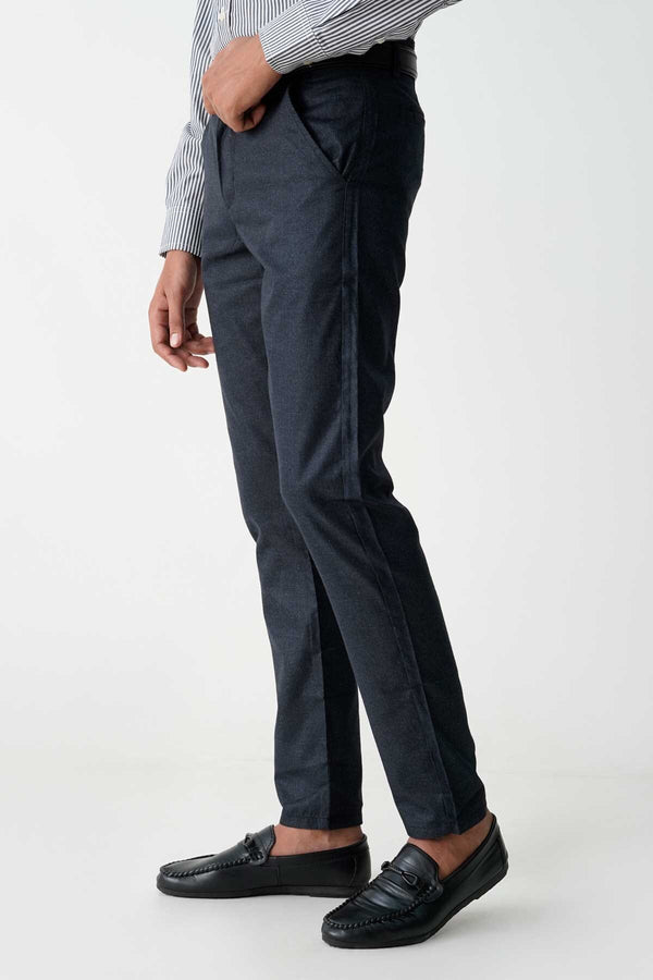Elo Scanners Men's Regular Fit Cotton Pants Navy