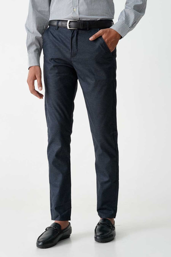 elo Scanners Men's Regular Fit Cotton Pants Navy