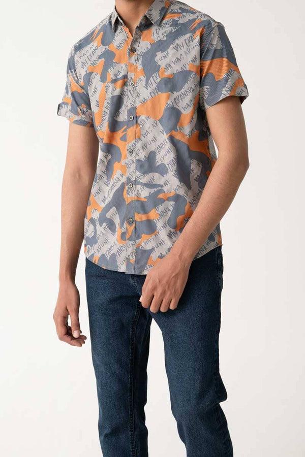 elo Scanners Men's Short Sleeve Casual Shirt