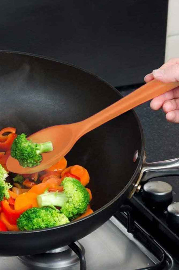 Elo Silicone Mini Deep Soup Spoon Orange