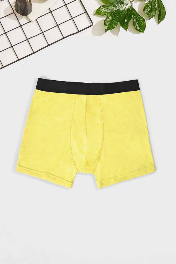 elo Solo Soft Men's Boxer Shorts Lime Yellow