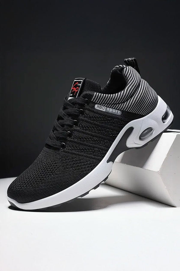 Elo SR Men's High Gripper Sports Shoes Black & Red