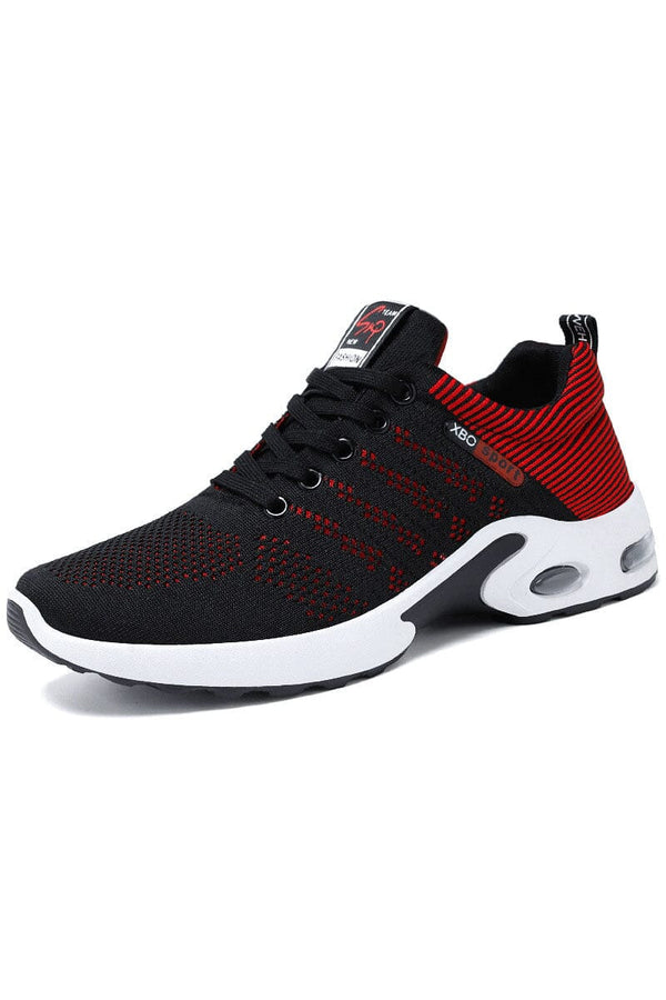 elo SR Men's High Gripper Sports Shoes Black & Red