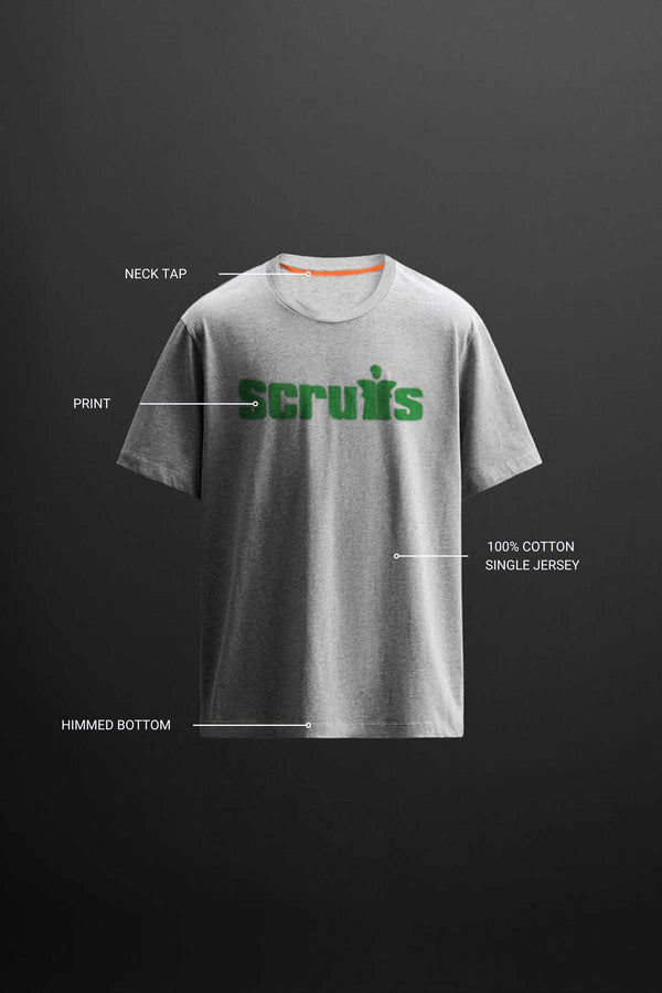 Elo SRF Men's Printed Tee Shirt Heather Grey