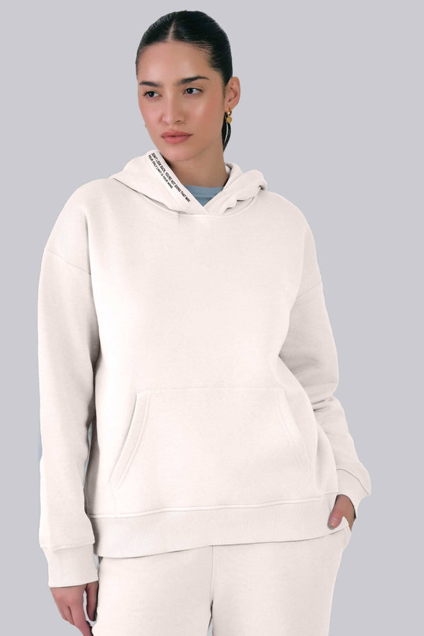 elo Sublevel Women's Terry Pullover Hoodie Beige