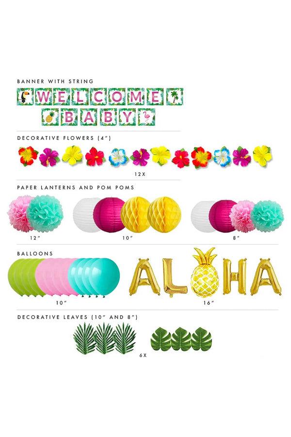 Elo Sweet Tropical Baby Shower Decoration Theme