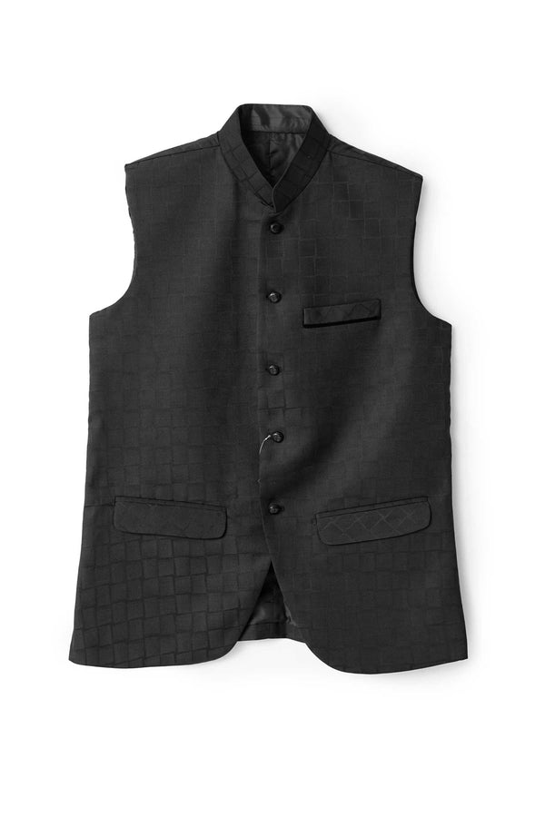 Elo T2 Club Men's Textured Premium Waistcoat Black