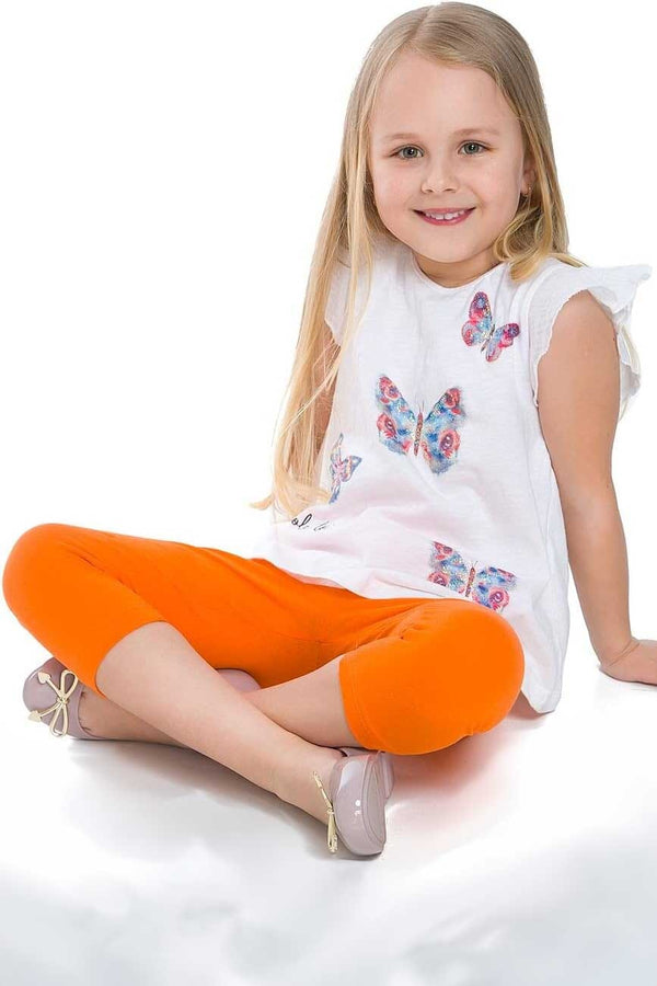 Elo T2 Kid's Solid Design Capri Tights Mustard