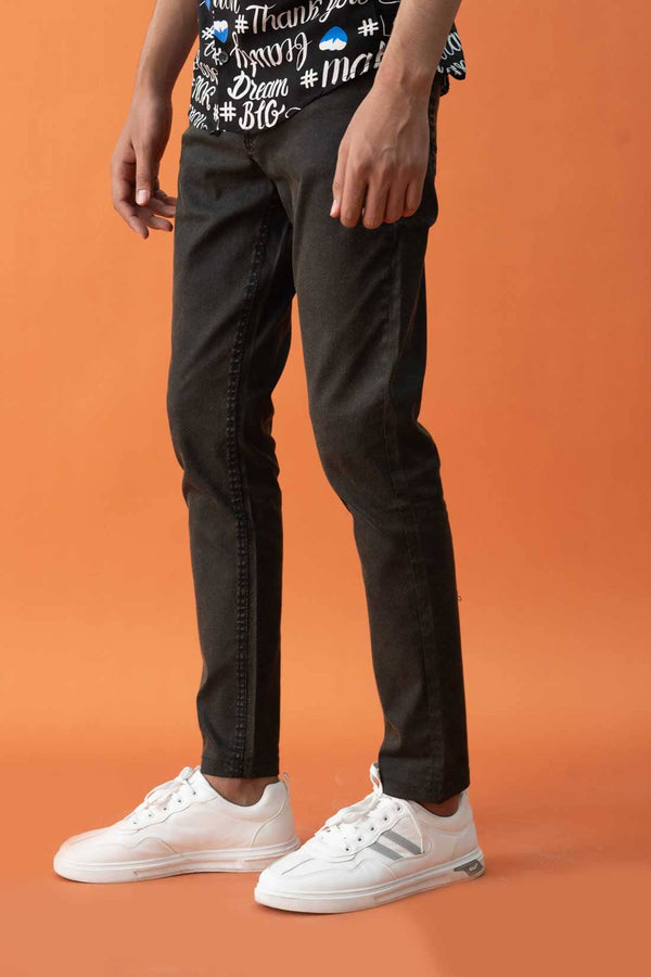 Elo Tanoli Men's Slim Fit Cotton Pants Dark Olive