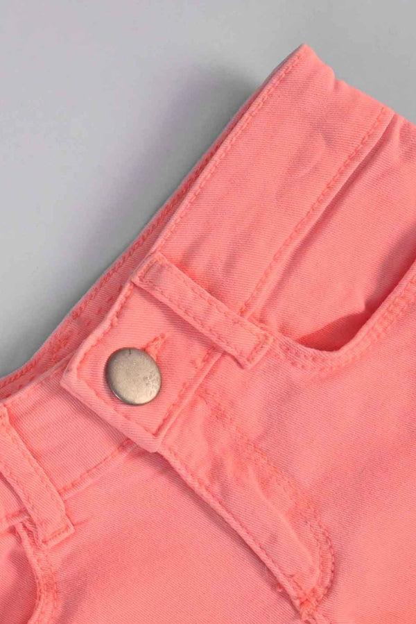 Elo TAO Girl's Denim Shorts Orange