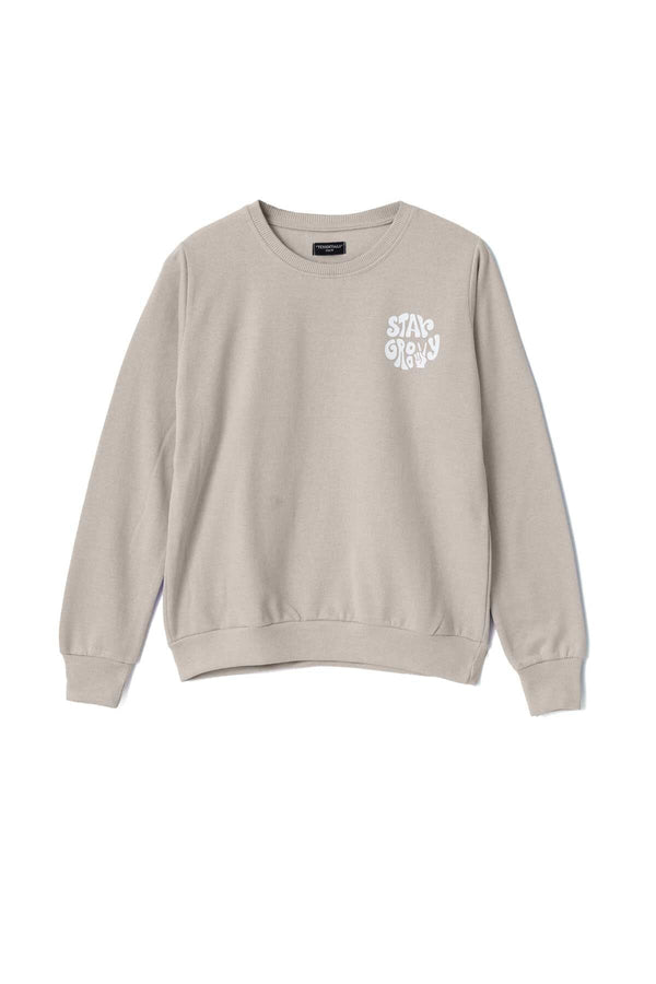 Elo Tessentials Men's Star Groovy Sweatshirt Mud