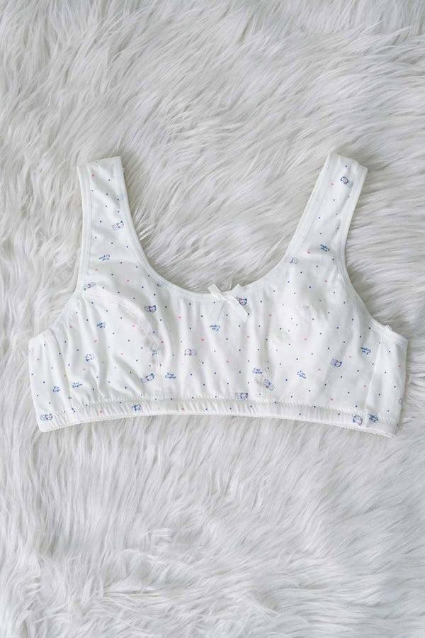 Elo Ting Wang Women's Printed Bra Off White