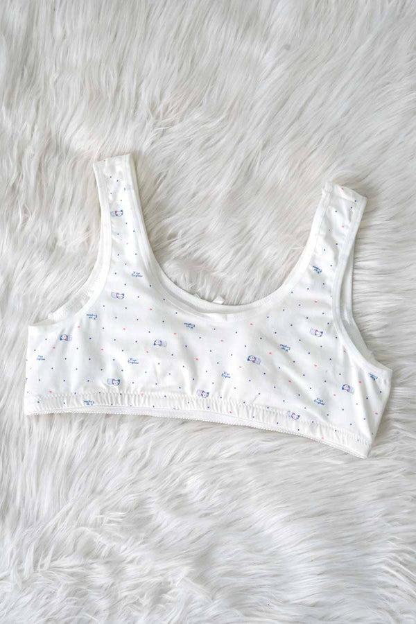 Elo Ting Wang Women's Printed Bra Off White