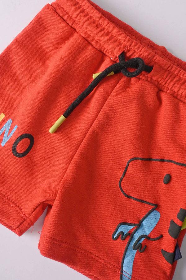 Elo Tiny Teen Baby Kid's Dino Printed Shorts Sky