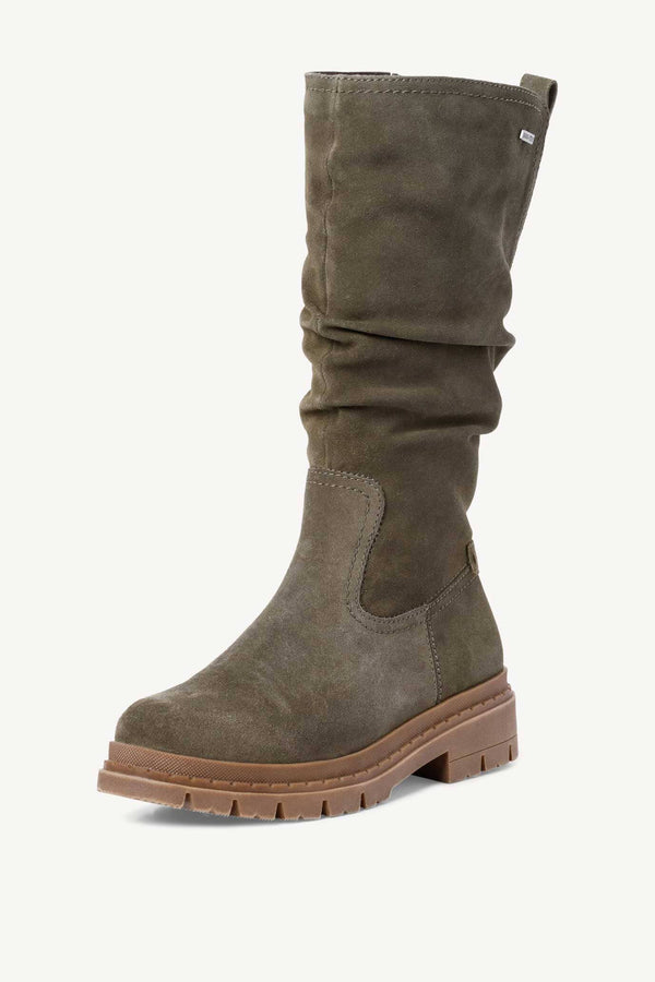 elo TMR Unisex Duotex Leather Long Boots Olive