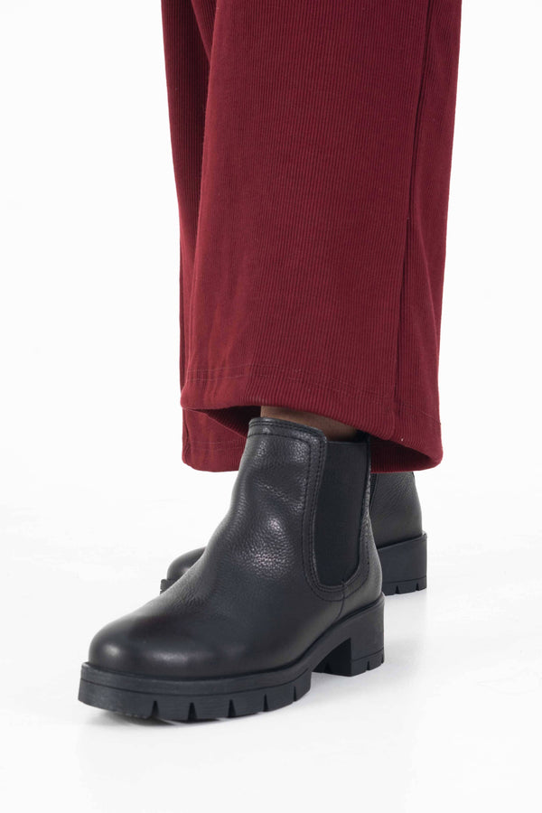 Elo TMR Unisex Leather Chelsea Ankle Boots Black