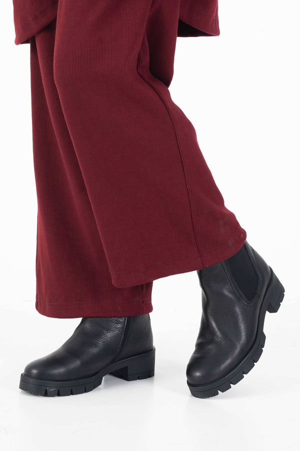 Elo TMR Unisex Leather Chelsea Ankle Boots Black